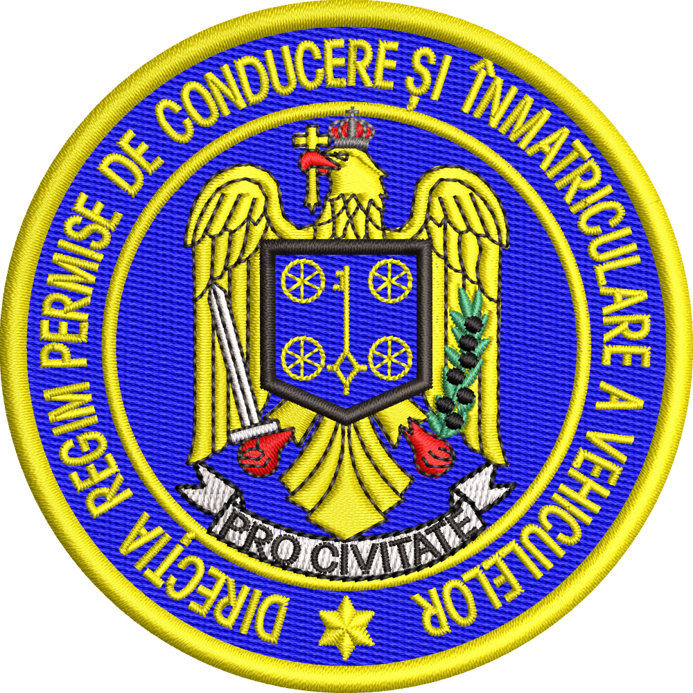 Emblema politia romana SERVICIUL DIRECŢIA REGIM PERMISE DE CONDUCERE ŞI ÎNMATRICULARE A VEHICULELOR